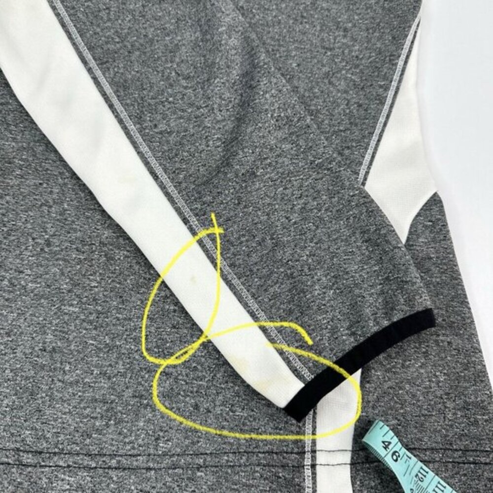 The North‎ Face Womens Gray White Quarter Zip Pullover Fleece T260+T660 Size M - Picture 11 of 15